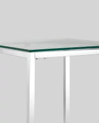 Стол квадратный ТАУН 40x40 Серебро