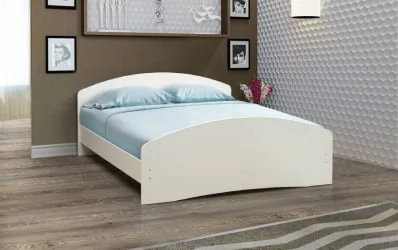 Кровать двуспальная на уголках №2 1200*2000 Ясень Анкор темный