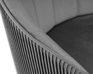 Стул барный DOBRIN DARCY BLACK (серый велюр (1922-19))