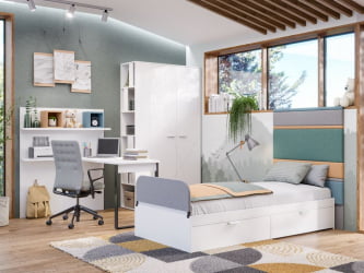 Угловой гардеробный шкаф Милтон ЛД 537.040.000 Белый