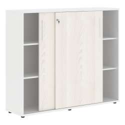 Шкаф с дверьми-купе EDIS EMC 1643 Ясень Траун Белый Белый