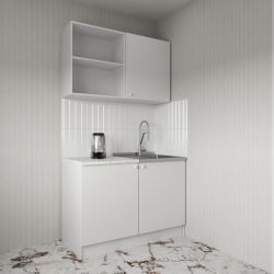 Кухня Белая 1200