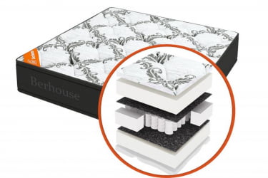 Матрас Mega холкон TFK Gray Night (Berhouse) Размер: 1200х2000 мм