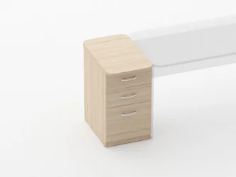 Тумба приставная на 3 ящика Glassy 3.10.14 Венге