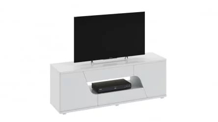 ТВ тумба тип 5 Diamond Белый глянец