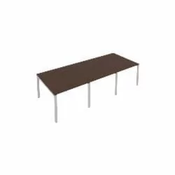 Переговорный стол (3 столешницы) Metal System Б.ПРГ-3.1 Венге/Серый