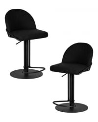 Стул барный DOBRIN OLIVER (черная ткань (SLR-10)) 2 шт