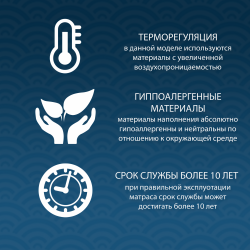 Матрас Бари Black and White 80x190