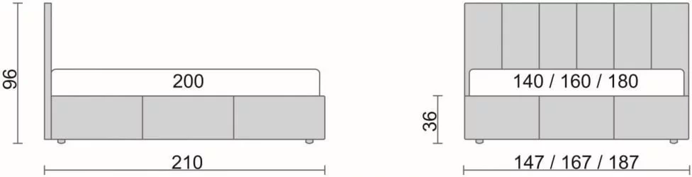 Кровать Julia Черный