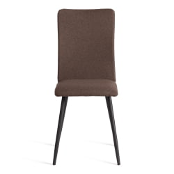 Металлический стул La Rousse NEW, ткань рогожка, коричневый/черный, 3М7-147, 45x55x93 см