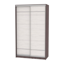 Шкаф-купе белый B-220х135х60-3(ЯАТ-ЯАС-D7D7)