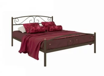 Полутороспальная кровать Вероника Plus 1200х2000 Коричневая