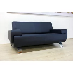 Диван офисный двойной Клерк 5 Ecotex 3001 Черный