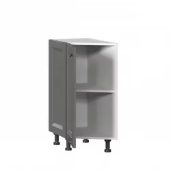 Тумба кухонная окончание 350 Амели-3 ЛД 299.220.000.015 Белый Оникс серый