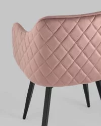 Стул Ника вращающийся велюр Пыльно-розовый