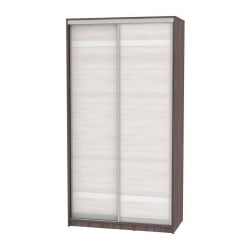 Шкаф-купе белый B-220х120х60-2(ЯАТ-ЯАС-D9D9)