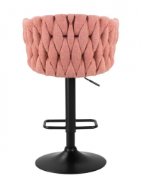 Стул барный DOBRIN LEON (розовая ткань (LAR 275-10)) 2 шт