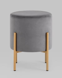 Пуф Кейси велюр Серый