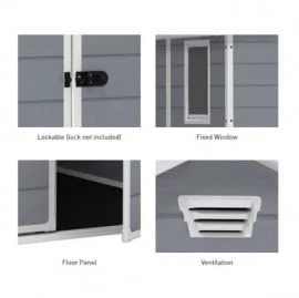 Сарай пластиковый MANOR 6x5 DD