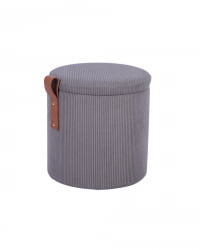 Пуф Руни S с ящиком вельвет темно-серый