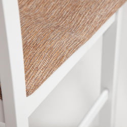 Обеденный комплект Хадсон (стол + 4 стула) Хадсон (стол + 4 стула)/ Hudson Dining Set дерево гевея/мдф, стол: 110х70х75см / стул: 44х42х89см, pure white (белый 2-1), ткань кор.-зол.