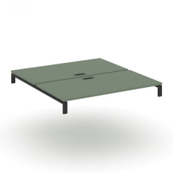 Двойной стол надставка на две опорные тумбы CONCEPT CN.DSN-008 Кобо Черный