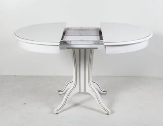 Стол деревянный Орион-5 (d1000) тон 1 с золотой патиной