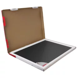 Доска магнитно-маркерная стеклянная BRAUBERG 40х60 см Черная