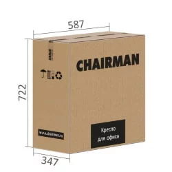 Кресло для оператора CHAIRMAN 020 экопремиум Черный