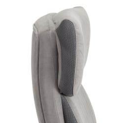 Кресло руководителя Duke metal BL велюр, серый, 29/TW-12