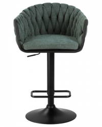 Стул барный DOBRIN LEON (зеленая ткань (LAR 275-23)) 2 шт
