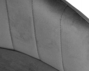 Стул барный DOBRIN DARCY BLACK (серый велюр (1922-19))