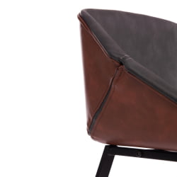 Стул барный DORO (mod. 9088S) пластик/металл, 53,5 х 52 х 74 х 97,5 см , Grey (Cерый) 7 / Brown (Коричневый) 9 / черный