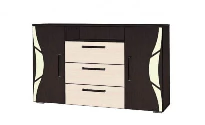 Комод Верона 02 Венге/Дуб молочный