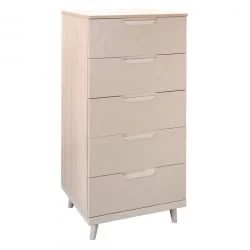 Комод Сканди с 5 ящиками Жемчужно-белый
