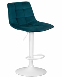 Стул барный DOBRIN TAILOR WHITE (морской волны велюр (MJ9-99)) 2 шт