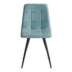 Стул CHILLY (mod. 7095-1) ткань/металл, 45x53х88 см, высота до сиденья 50 см, мятный barkhat 88/черный