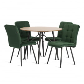 Стул обеденый Medeo велюр, 47х56х89, Deep Forest (изумруд)