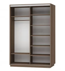 Шкаф-купе двухдверный Экспресс Дуо 1600х2400h Париж/Ясень шимо тёмный