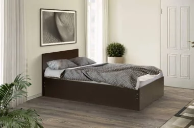 Кровать на уголках №4 1400*1900 Ясень Шимо светлый