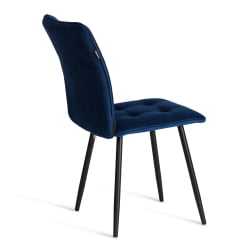 Стул обеденный Бари ЛТ, велюр, Блуе (синий), 41х55х89 см / Bari LT, Blue