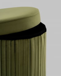 Пуф складной с ящиком Store Round травяной