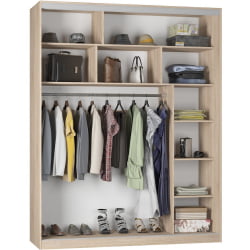 Шкаф-купе B-220х180х60-1(ЯШС-D7D7D7)