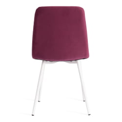 Стул CHILLY MAX Велюр/металл , 45 х 54 х 90 см , темная фуксия/белый