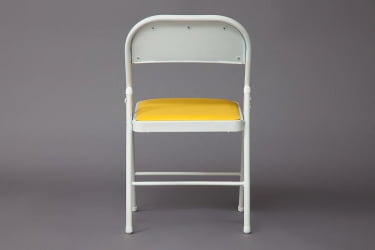 Складной стул FOLDER (mod. 032) / 1 шт. в упаковке каркас: металл, сиденье/спинка: экокожа, 41*51*76см, желтый