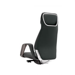 Эргономичное кресло руководителя Eureka OC07 SERENE (Nappa кожа), черное