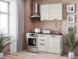 Кухонный гарнитур 1600 Винченца №6 Белый Дуб Крафт белый