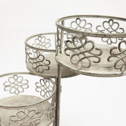 Цветочница Secret de Maison TROI (mod. PL08--7689) металл, 59*29*63см, Античный серый