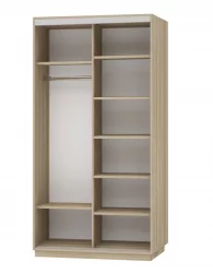 Шкаф-купе двухдверный Экспресс Дуо Медиум 1200х2400h Дуб сонома