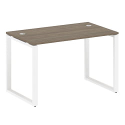 Стол письменный на О-образном м/к METAL SYSTEM БО.СП-2 Вяз/Белый